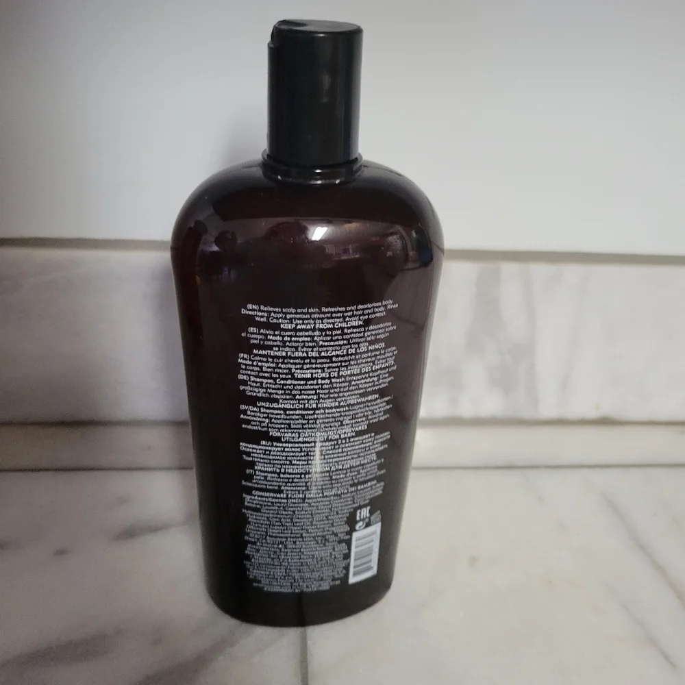 American Crew 3-in-1 Tea Tree Shampoo Conditioner Body Wash - Dark Brown